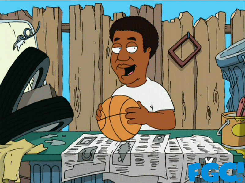 Bill Cosby from the old Fat Albert Show on Family Guy